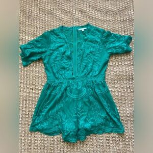 Laced Green Flowy Romper 💚